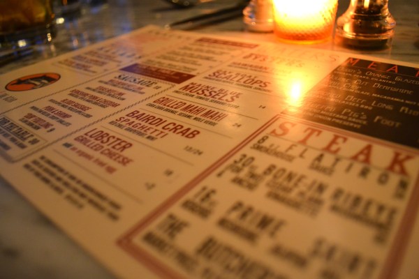 Butcher and the Boar Menu